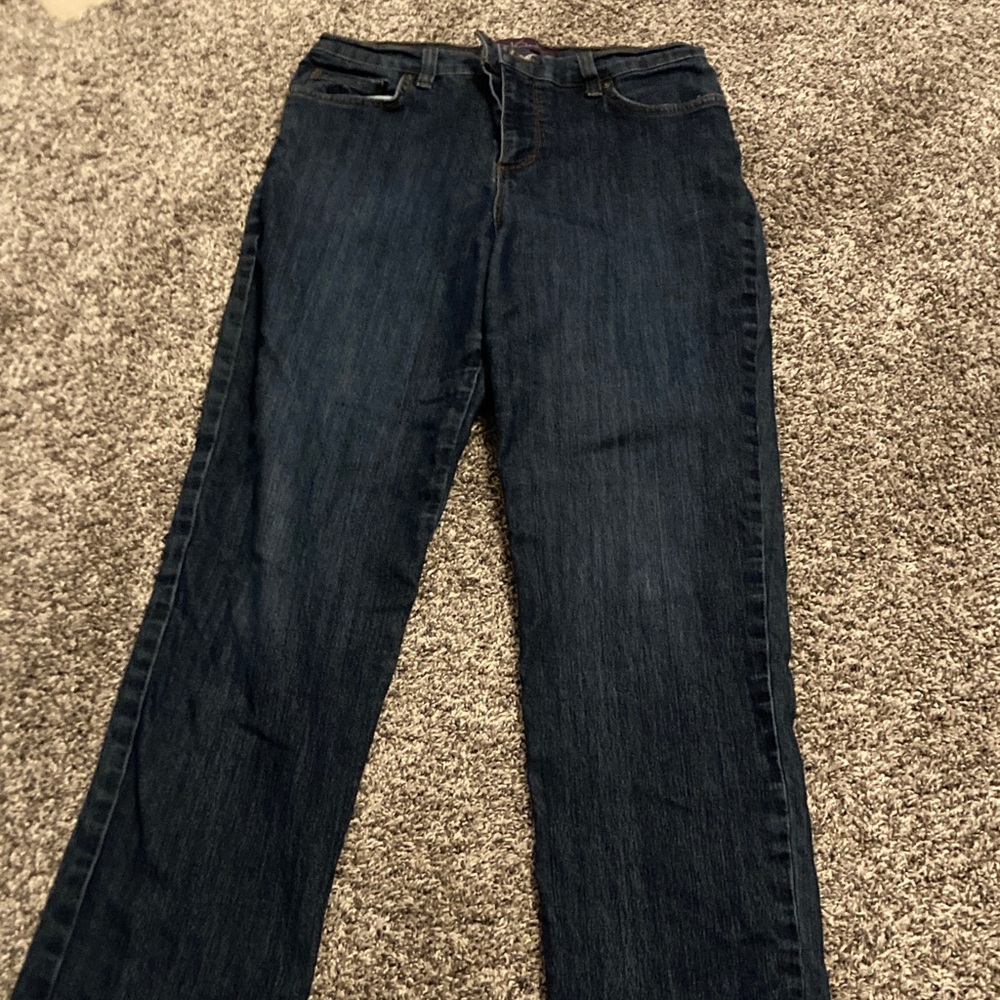 Gloria Vanderbilt Women's Dark Blue Straight Leg Jeans